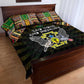 Sao Tome and Principe Roots Quilt Bed Set African Pride in Fingerprint and Tribal Colors