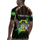 Personalized Sao Tome and Principe Roots Rugby Jersey African Pride in Fingerprint and Tribal Colors