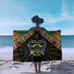 Sao Tome and Principe Roots Sarong African Pride in Fingerprint and Tribal Colors