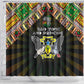 Sao Tome and Principe Roots Shower Curtain African Pride in Fingerprint and Tribal Colors