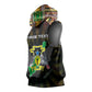 Personalized Sao Tome and Principe Roots Sleeveless Hoodie African Pride in Fingerprint and Tribal Colors - African Pride