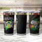 Sao Tome and Principe Roots Tumbler Cup African Pride in Fingerprint and Tribal Colors