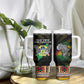 Sao Tome and Principe Roots Tumbler With Handle African Pride in Fingerprint and Tribal Colors