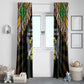 Sao Tome and Principe Roots Window Curtain African Pride in Fingerprint and Tribal Colors