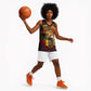 Unapologetically Black and Proud Basketball Jersey Africa Map with Lion - African Pride