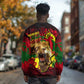 Unapologetically Black and Proud Long Sleeve Shirt Africa Map with Lion DT02