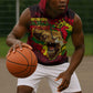 Unapologetically Black and Proud Sleeveless Hoodie Africa Map with Lion - African Pride