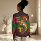 Unapologetically Black and Proud Women Casual Shirt Africa Map with Lion DT02