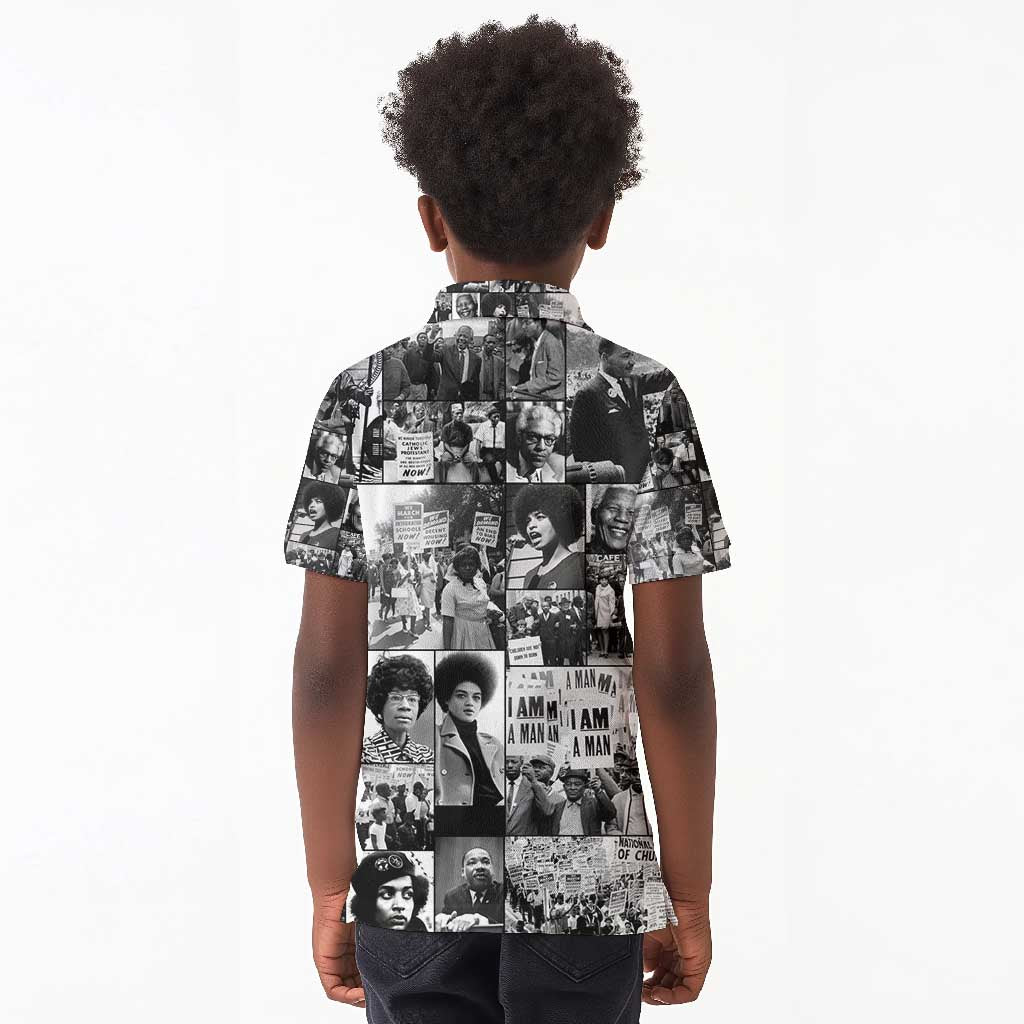 African Kid Polo Shirt Black Power Images