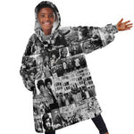 African KId Wearable Blanket Hoodie Black Power Images