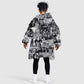 African KId Wearable Blanket Hoodie Black Power Images