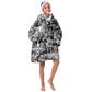 African KId Wearable Blanket Hoodie Black Power Images