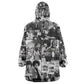 African KId Wearable Blanket Hoodie Black Power Images