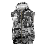 African Sleeveless Zip Hoodie Black Power Images - African Pride
