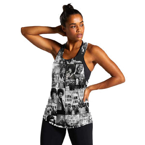 African Women Racerback Tank Black Power Images