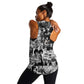 African Women Racerback Tank Black Power Images