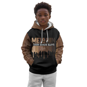 Every Shade Slays Melanin Kid Hoodie African Signature