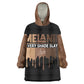 Every Shade Slays Melanin KId Wearable Blanket Hoodie African Signature