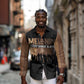 Every Shade Slays Melanin Long Sleeve Button Shirt African Signature