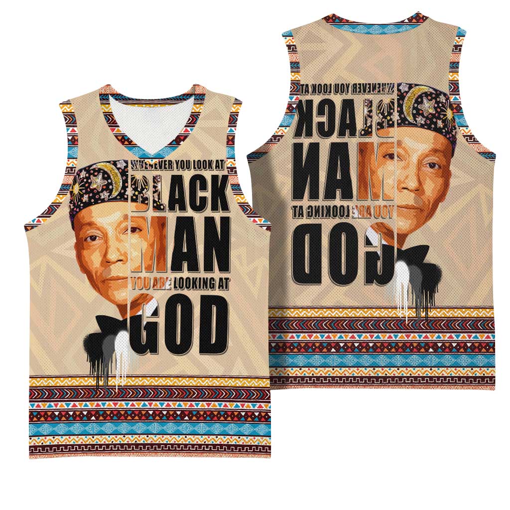 The Most Honorable Elijah Muhammad Basketball Jersey Black Man - African Pride