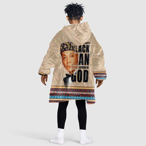 The Most Honorable Elijah Muhammad KId Wearable Blanket Hoodie Black Man