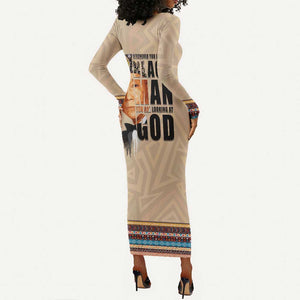 The Most Honorable Elijah Muhammad Long Sleeve Bodycon Dress Black Man DT02