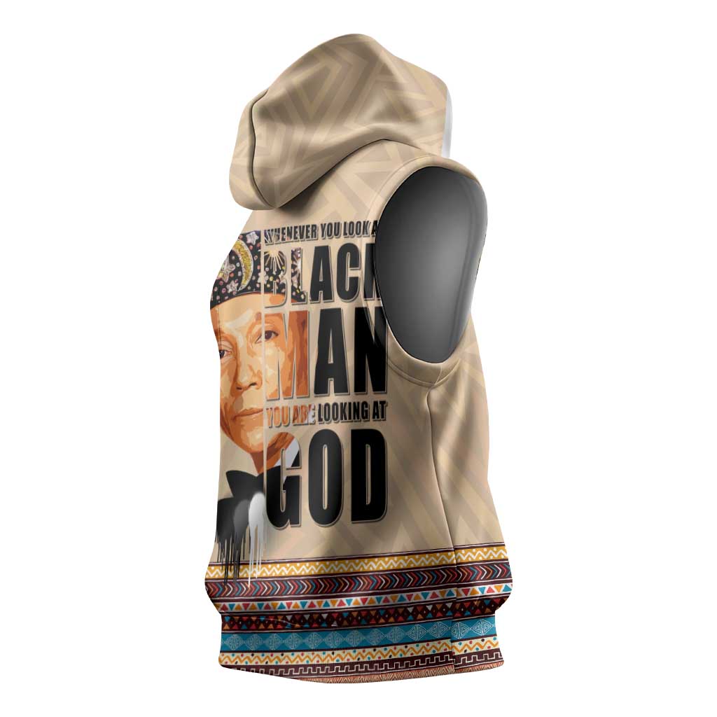 The Most Honorable Elijah Muhammad Sleeveless Hoodie Black Man - African Pride