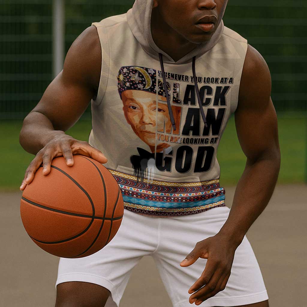 The Most Honorable Elijah Muhammad Sleeveless Hoodie Black Man - African Pride