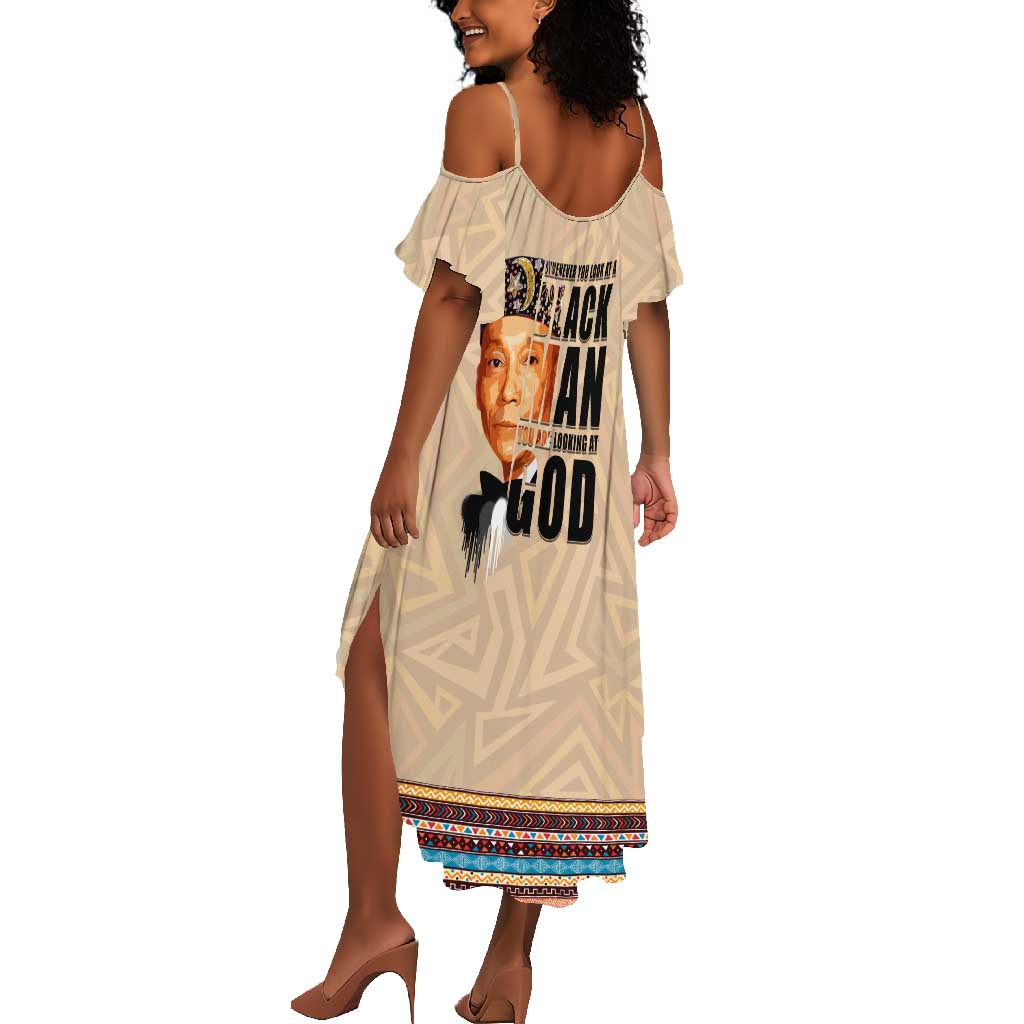 The Most Honorable Elijah Muhammad Summer Maxi Dress Black Man