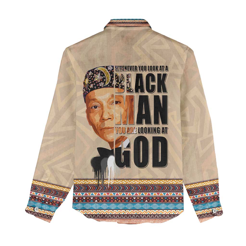 The Most Honorable Elijah Muhammad Women Casual Shirt Black Man DT02