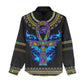 Egyptian Ankh Golden Blue Fire Women Casual Shirt DT02