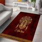 Personalized Anubis Area Rug Ancient Egyptian Pattern In Red