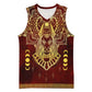 Personalized Anubis Basketball Jersey Ancient Egyptian Pattern In Red DT02