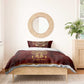 Personalized Anubis Bedding Set Ancient Egyptian Pattern In Red