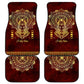 Personalized Anubis Car Mats Ancient Egyptian Pattern In Red