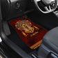 Personalized Anubis Car Mats Ancient Egyptian Pattern In Red