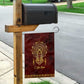 Personalized Anubis Garden Flag Ancient Egyptian Pattern In Red