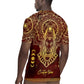 Personalized Anubis Rugby Jersey Ancient Egyptian Pattern In Red