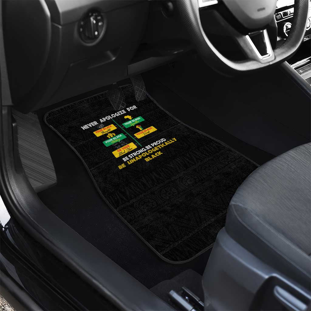 Never Apologize For Your Pride Car Mats African Black History