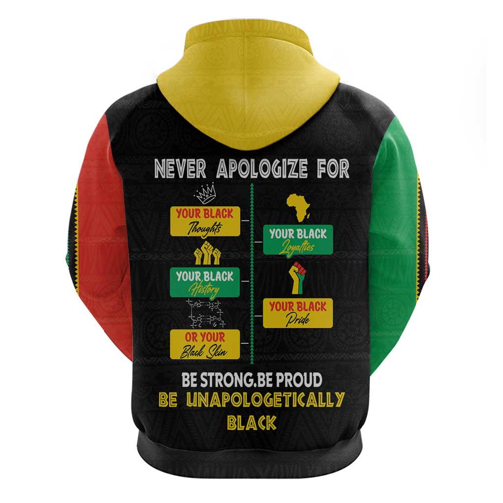 Never Apologize For Your Pride Hoodie African Black History