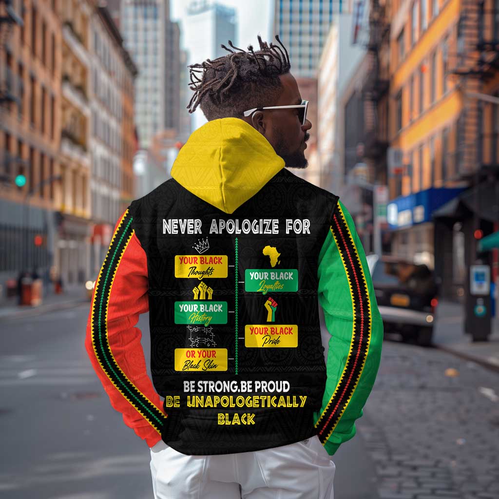 Never Apologize For Your Pride Hoodie African Black History
