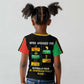 Never Apologize For Your Pride Kid T shirt African Black History