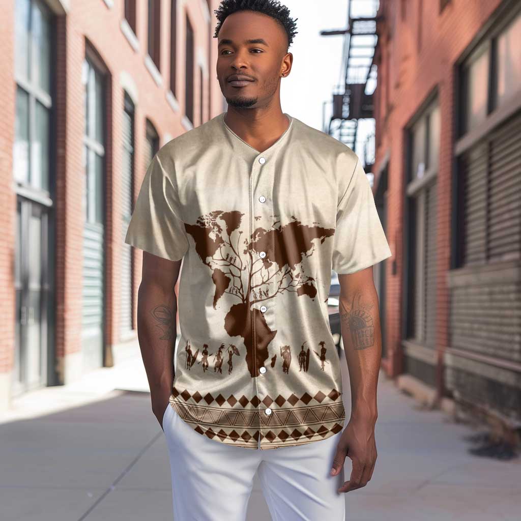Root Africa Baseball Jersey African Map