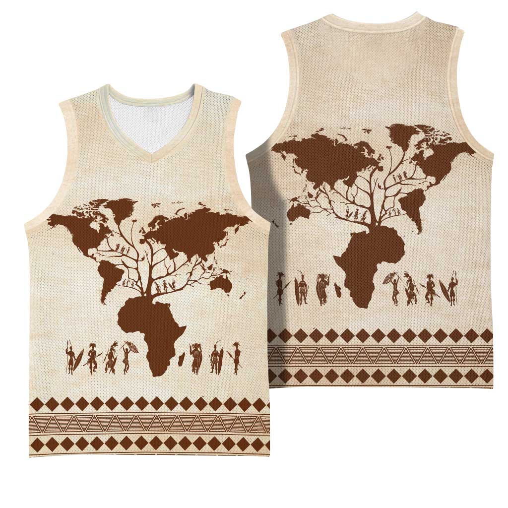 Root Africa Basketball Jersey African Map - African Pride