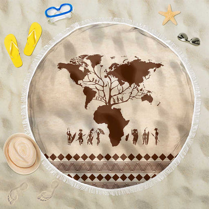 Root Africa Beach Blanket African Map