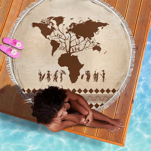 Root Africa Beach Blanket African Map