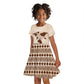 Root Africa Kid Short Sleeve Dress African Map