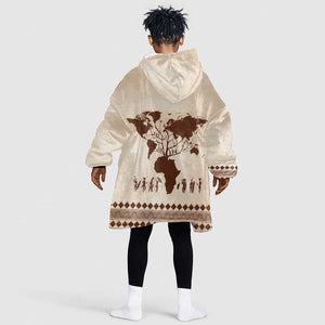 Root Africa KId Wearable Blanket Hoodie African Map