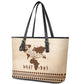 Root Africa Leather Tote Bag African Map