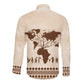 Root Africa Long Sleeve Button Shirt African Map